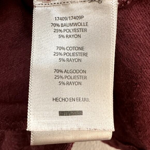 Anthropologie Dolan Left Coast XS Burgundy Lightweight Jacket Zip Front Pockets - Picture 9 of 10